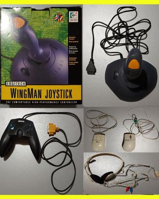 JOYSTICK LOGITECH WINGMAN + DEXXA PC PAD + OMAGGI