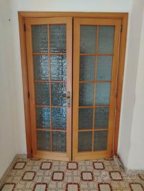 Stock 10 Porte in  legno e vetro  all'inglese