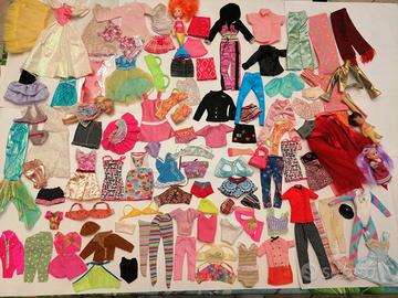 mega lotto abiti barbie e bambole