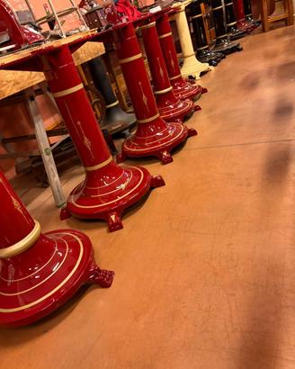 piedistalli restaurati per  affettatrice