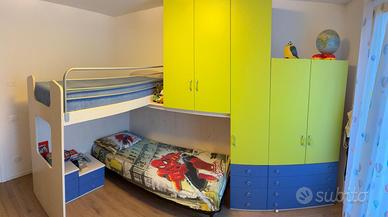 Cameretta bambino con 2 letti