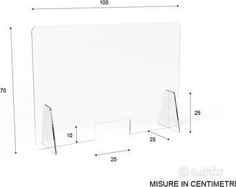 Barriera protettiva in plexiglass