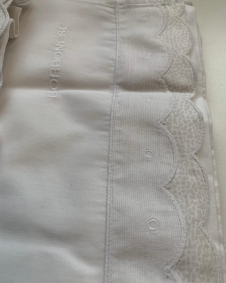 Completo lenzuola per lettino Borbonese (unisex)