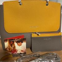 Borsa Campo Marzio bicolore tortora-senape