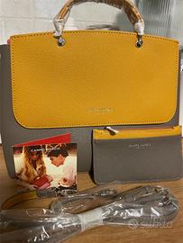 Borsa Campo Marzio bicolore tortora-senape