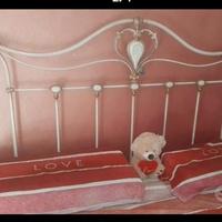Letto in fero battuto con rete