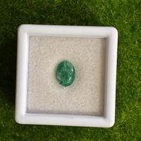 Smeraldo naturale 1.23 ct taglio ovale