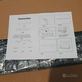 Mensole da Muro con Scomparto Aperto a Griglia 