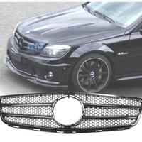GRIGLIA MERCEDES W204 07-11 LOOK AMG NERO LUCIDO