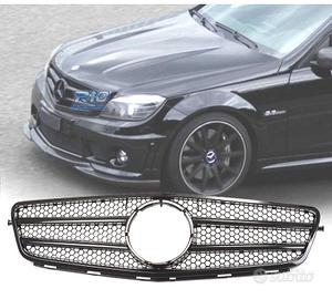 GRIGLIA MERCEDES W204 07-11 LOOK AMG NERO LUCIDO