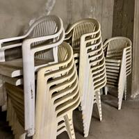 Sedie in resina da giardino