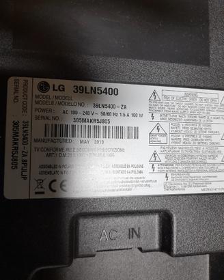 Ricambi TV LG 39LN5400