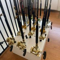 Canne e mulinelli drifting pesca al tonno