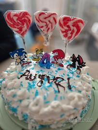 cake Topper personaggi di Sonic the Hedgehop 