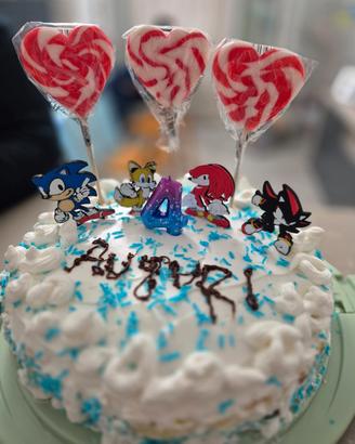 cake Topper personaggi di Sonic the Hedgehop 