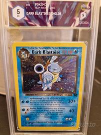 Dark blastoise holo Team-Rocket carta pokemon grad