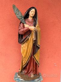 Antica madonna in cartapesta santa Giulia