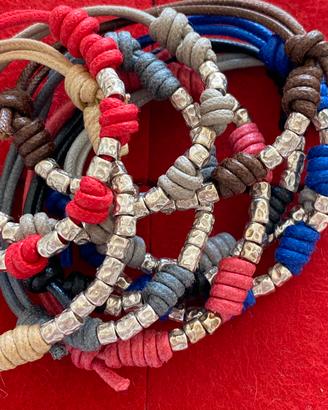Dodo pomellato bracciale granelli argento original