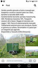 carrello mele per trasporto cassoni 