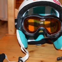 CASCO BIMBA SCI/PATTINAGGIO CON OCCHIALI