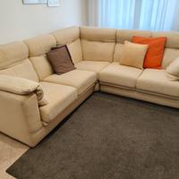 Divano angolare con sistema relax