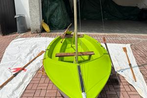 Barca a vela con randa e fiocco. Circa 3,5/4m