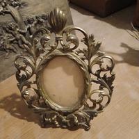 Porta foto in bronzo artigianato primo novecento