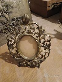 Porta foto in bronzo artigianato primo novecento