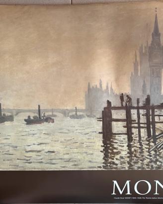 Stampa Monet The Thames below Westminster