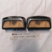 Auto automobile epoca luci targa Alfa romeo