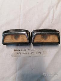 Auto automobile epoca luci targa Alfa romeo