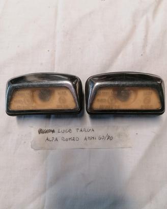 Auto automobile epoca luci targa Alfa romeo