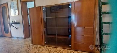 Mobile Soggiorno Anni '70 - NOCE NAZIONALE MASSICC