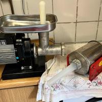 Tritacarne elettrico + insaccatrice