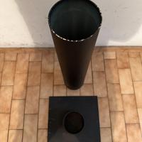Gamba in metallo per tavolo da parete