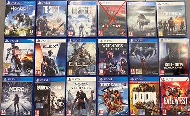 Giochi PS4 PS5 condizioni vetrina. anche scambi