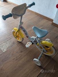 bicicletta con rotelle 