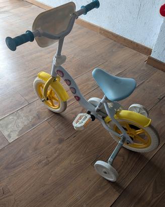 bicicletta con rotelle 
