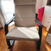 Sedia poltrona a dondolo