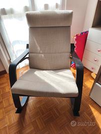 Sedia poltrona a dondolo