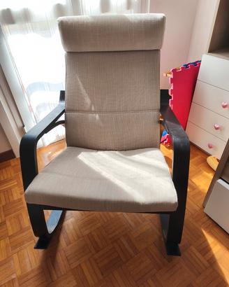 Sedia poltrona a dondolo