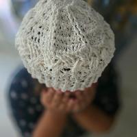 cappello bianci fatto a mano 