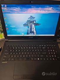 MSI notebook portatile 16gb RAM ssd 256gb m2