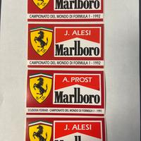 Adesivi scuderia ferrari