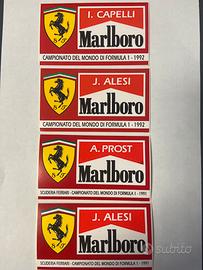 Adesivi scuderia ferrari