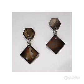 orecchini madreperla marrone 