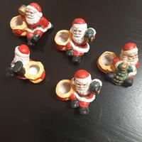 set porta candele babbi natale