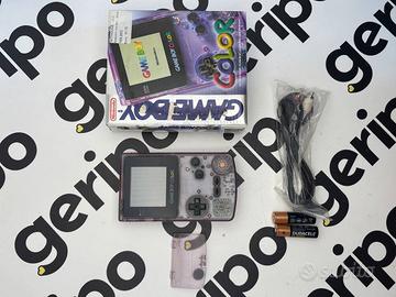 Gameboy Color Violet Con Scatola box e cavo Ninten