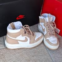 NIKE AIR JORDAN 1 MID - Donna 36.5 beige/bianco