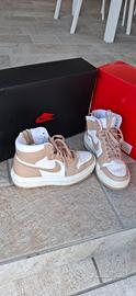 NIKE AIR JORDAN 1 MID - Donna 36.5 beige/bianco